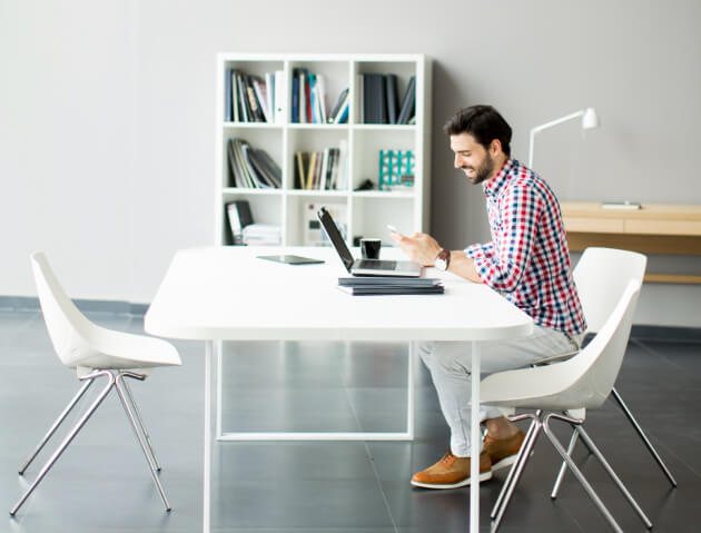 Cybersecurity professional at work